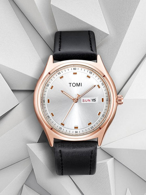 TOMI T-030 Men's Luxury Quartz Watch - Day & Date Display