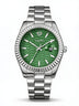 Silver / Green