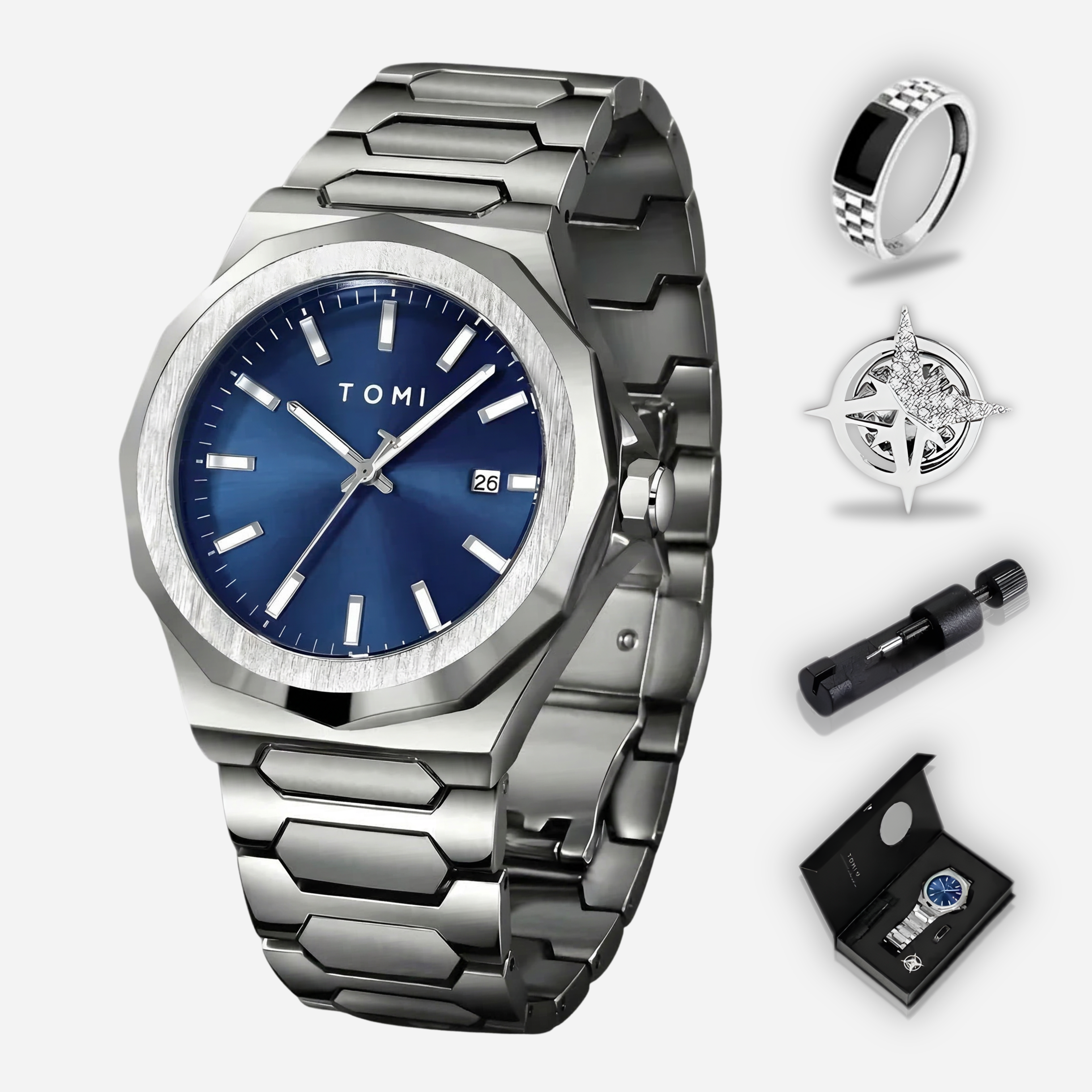 TOMI T301 Executive Timepiece Gift Set