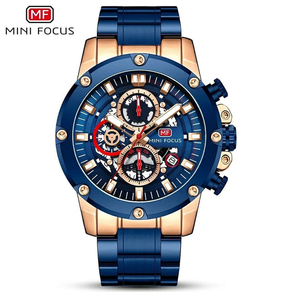 MINI FOCUS Regal Steel Chronograph - MF04